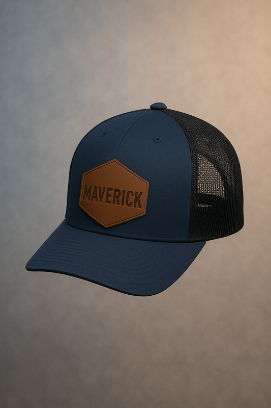 The Maverick – Leatherette Patch Hat